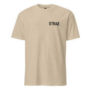 Koszulka z nadrukiem piaskowa STRAŻ – RATEL WEAR